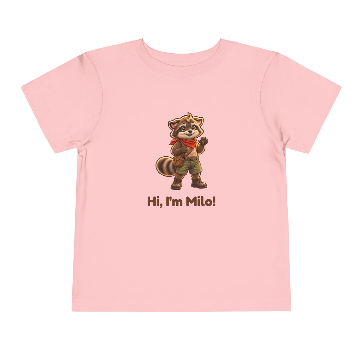 Milo the Raccoon "Hi, I'm Milo!" Toddler Tee