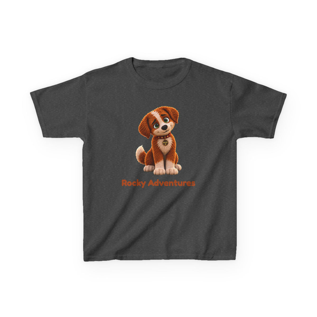 Rocky Adventures Kids T-Shirt | Rocky Finds His Roar Puppy Tee