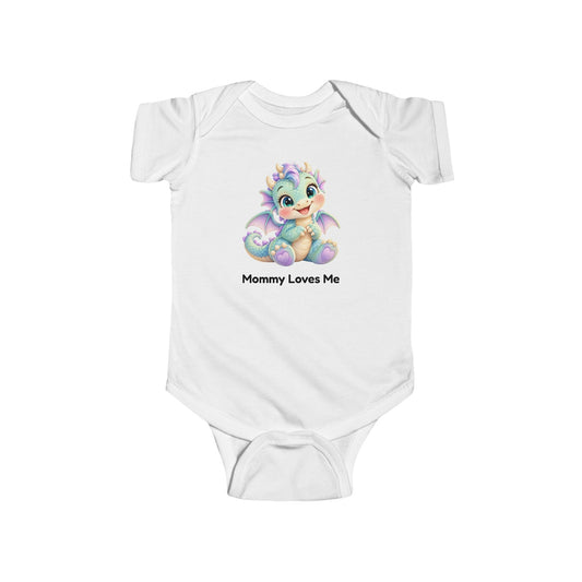 Dazzle Dew Mommy Loves Me Baby Bodysuit - Cute Baby Dragon Onesie