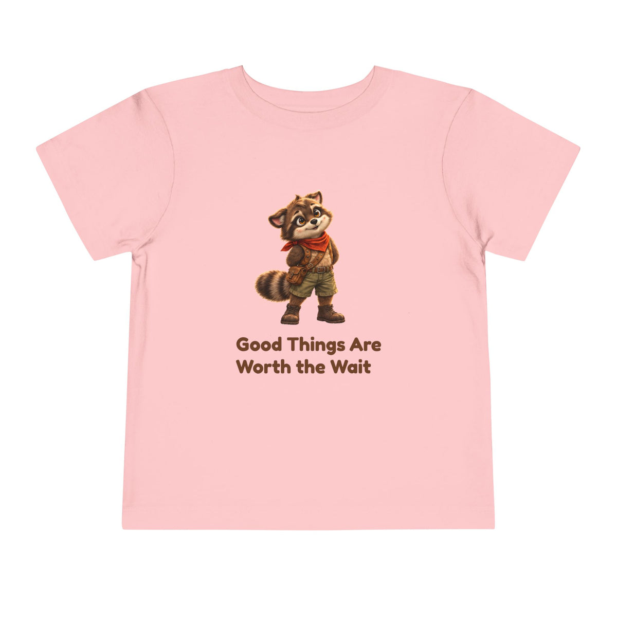 Milo the Raccoon "Good Things Are Worth the Wait" Toddler Tee
