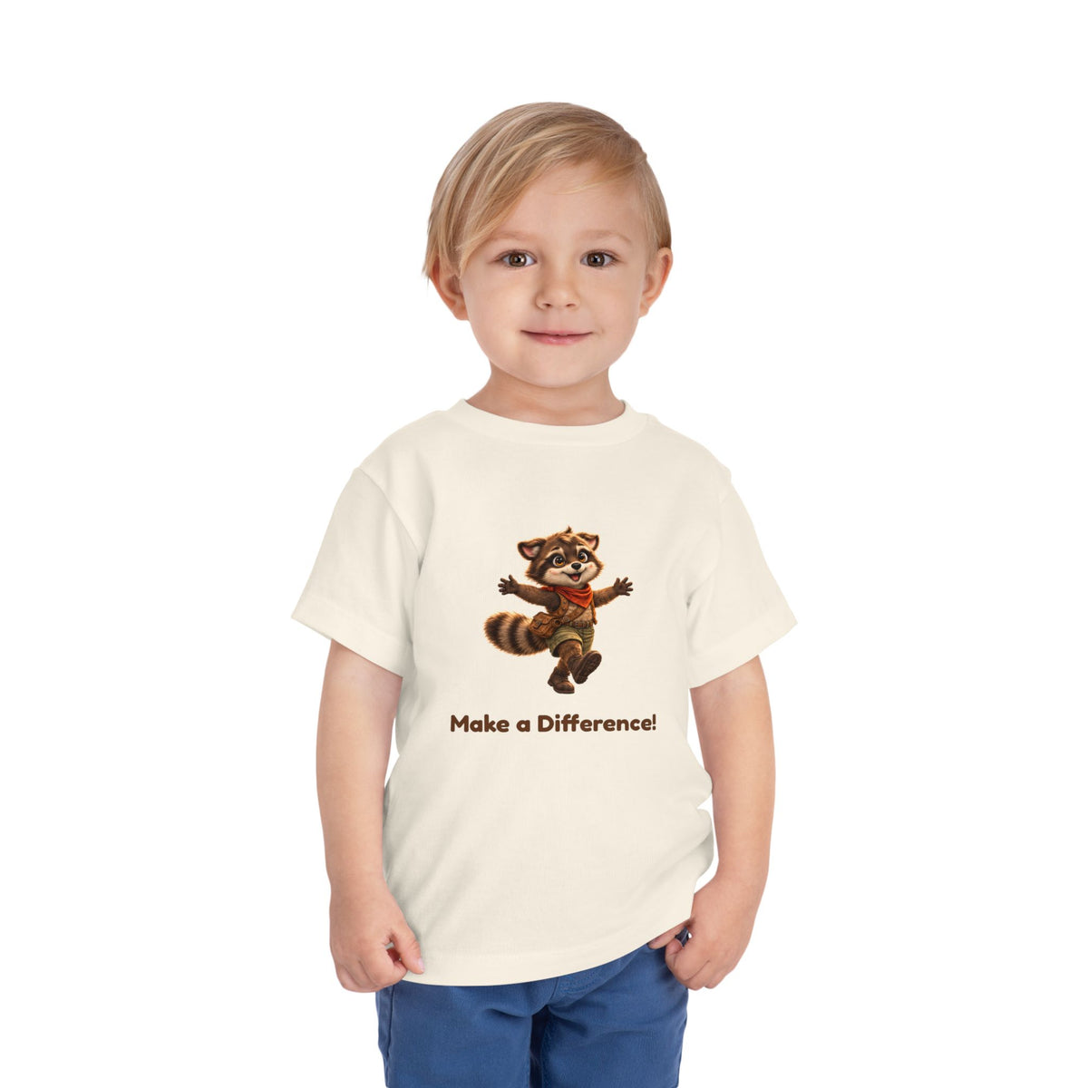 Milo the Raccoon "Make a Difference!" Toddler Tee