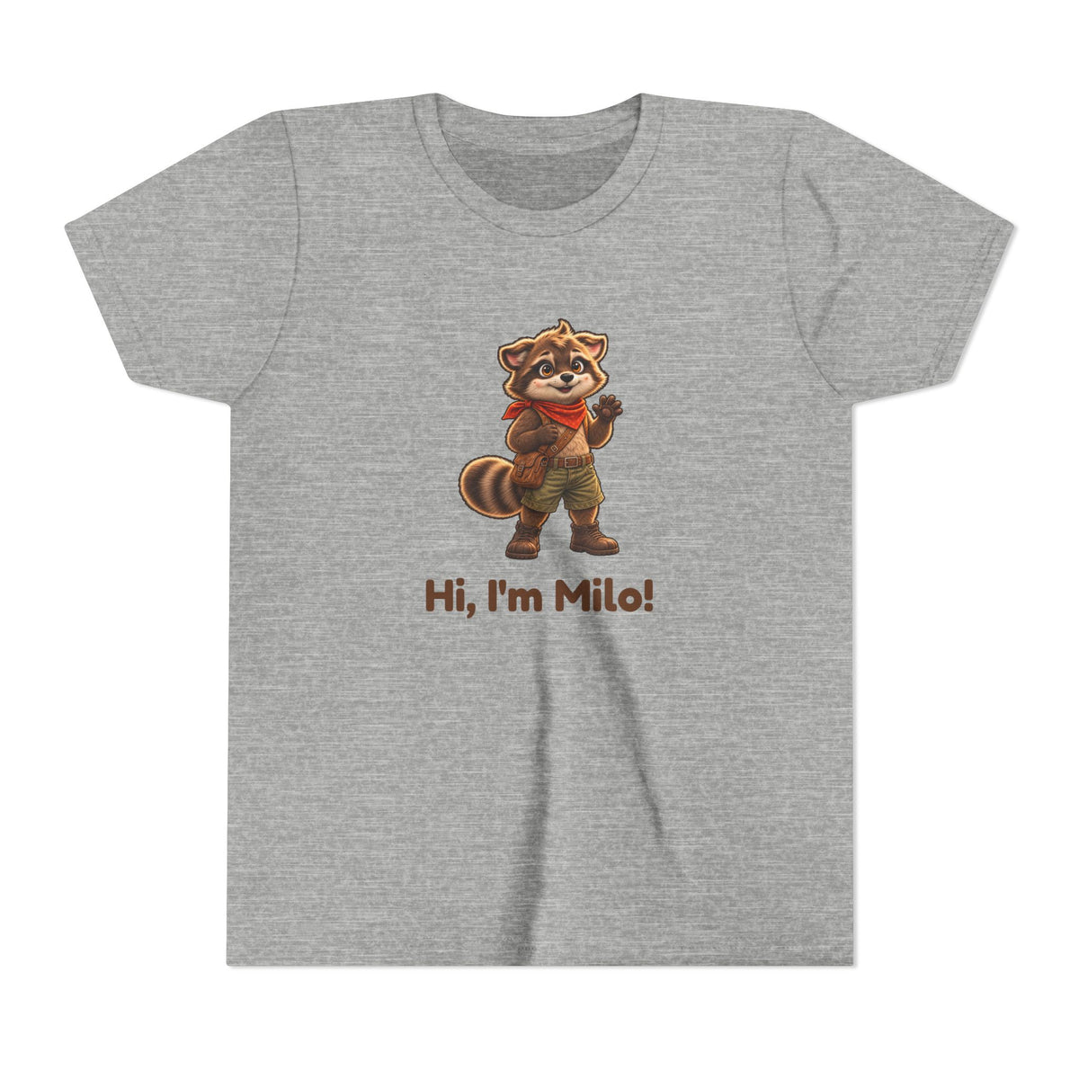 Milo the Raccoon "Hi, I'm Milo!" Kids Tee