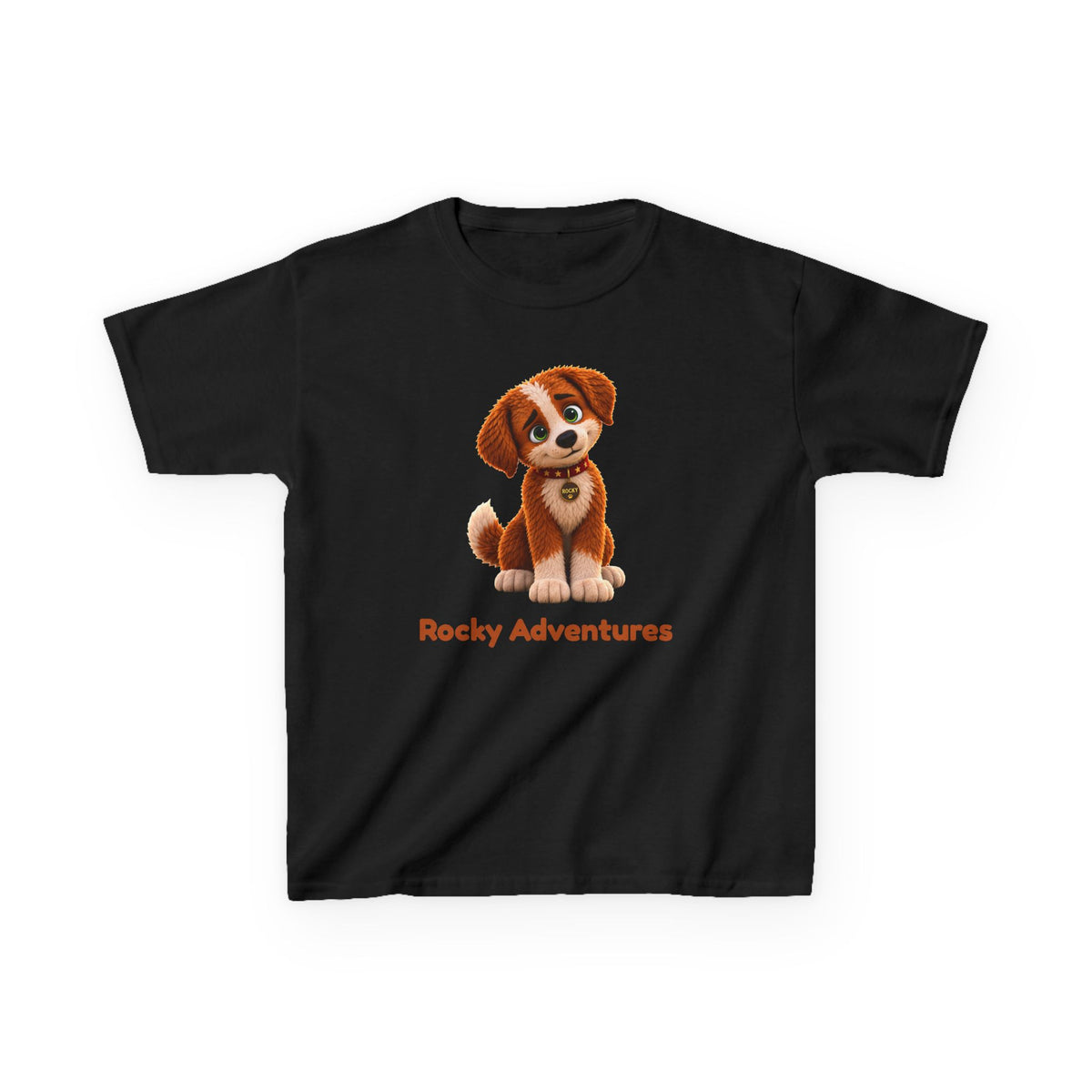 Rocky Adventures Kids T-Shirt | Rocky Finds His Roar Puppy Tee