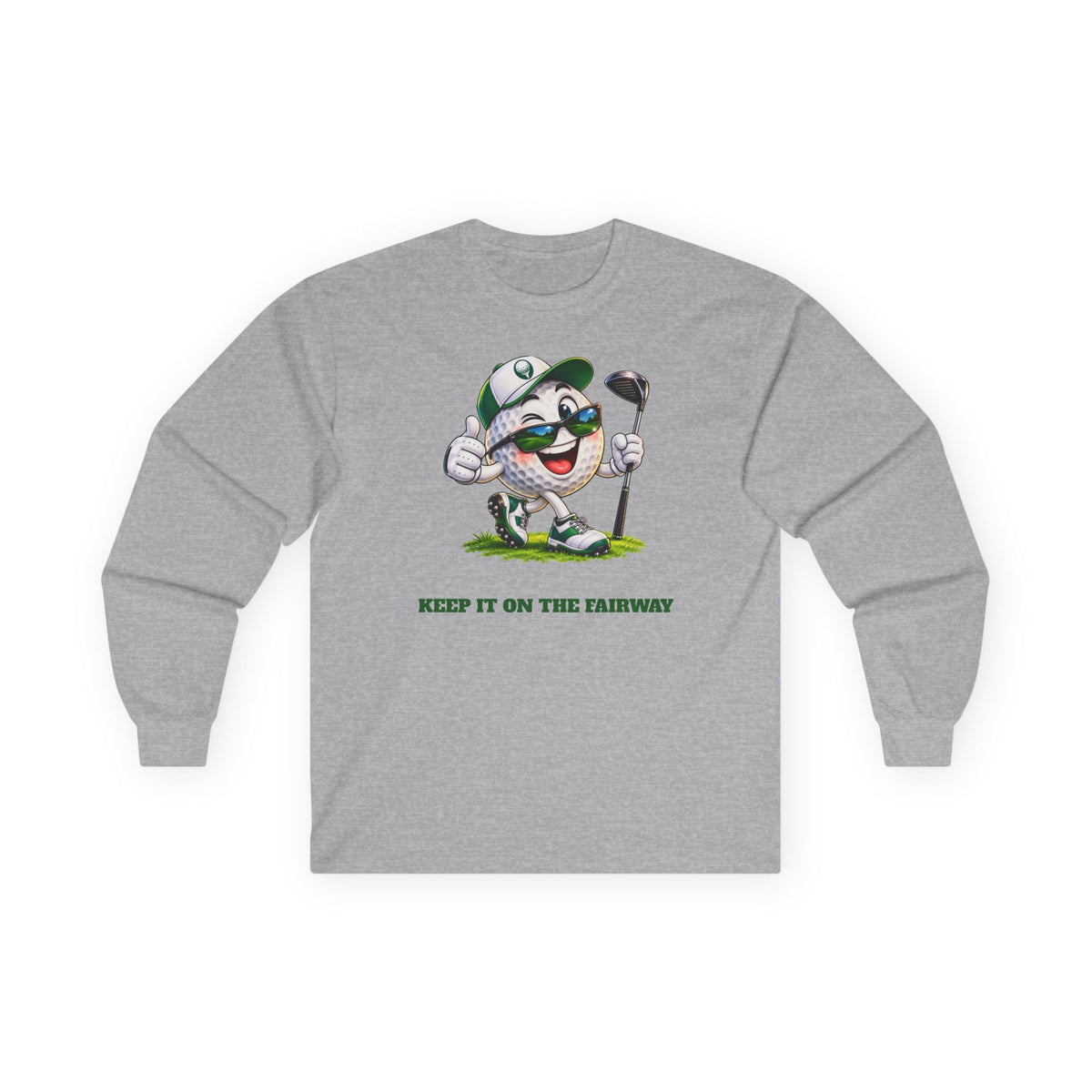 Keep It on the Fairway Golf Ball Long Sleeve Shirt | Funny Golf Gift | Pounds to Go