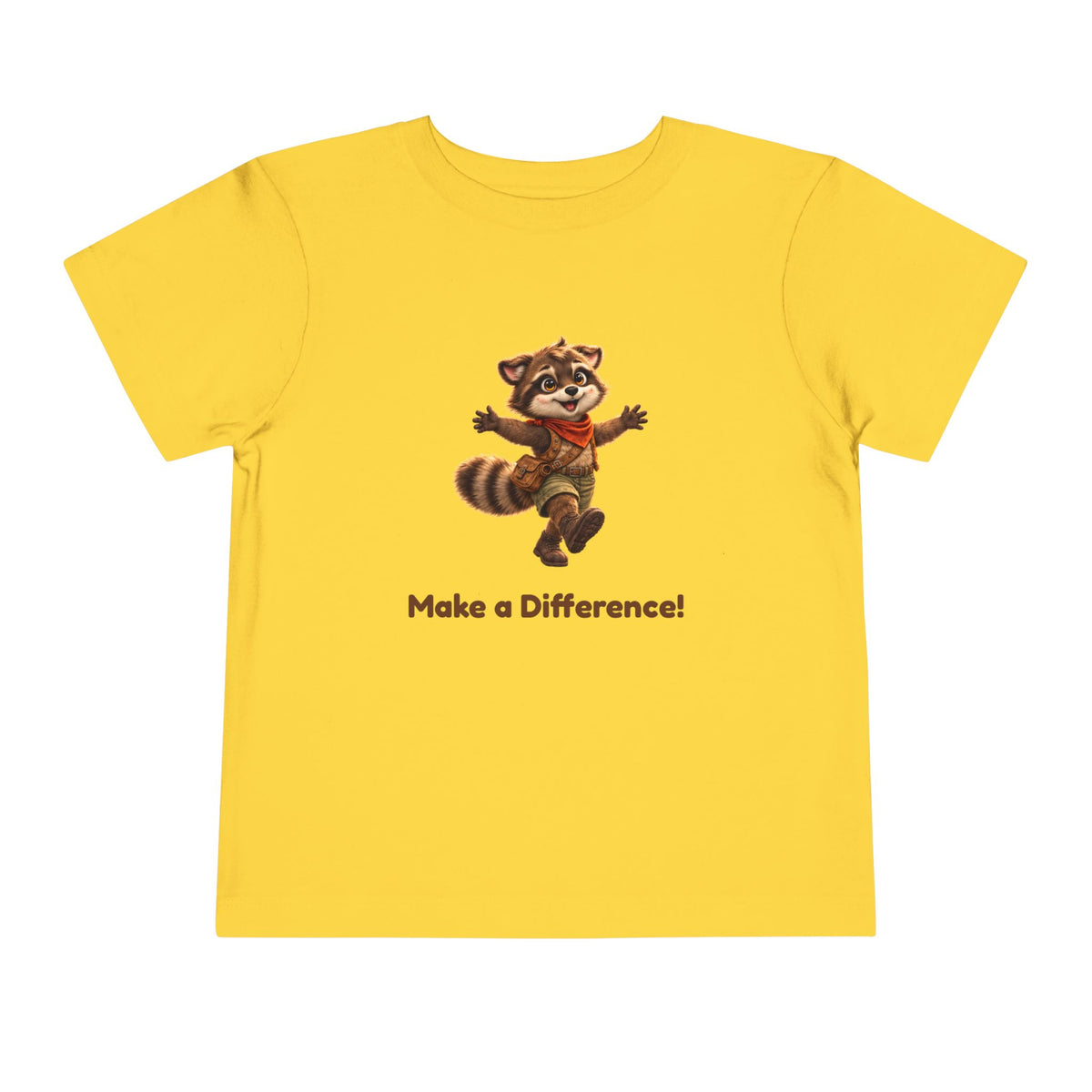 Milo the Raccoon "Make a Difference!" Toddler Tee
