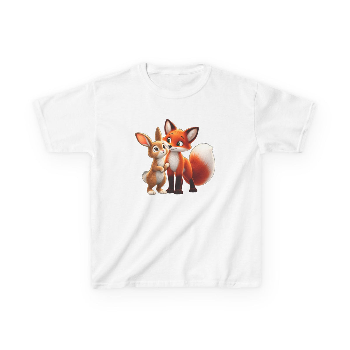 Brave Bunny & The Friendly Fox Kids T-Shirt | Children's Book Character Tee