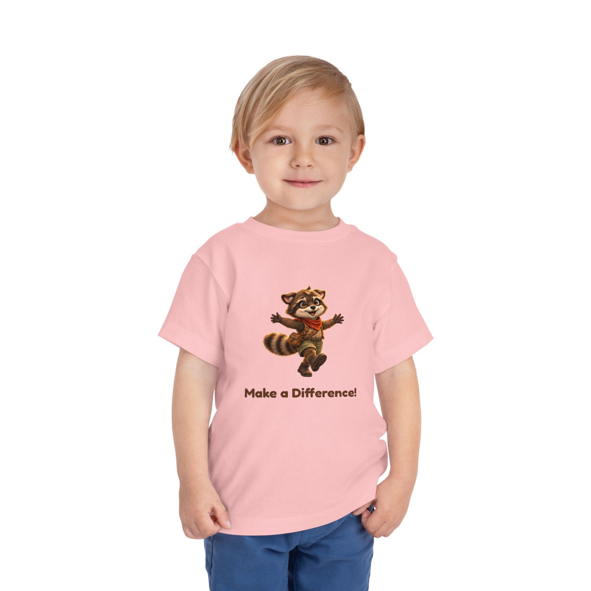 Milo the Raccoon "Make a Difference!" Toddler Tee