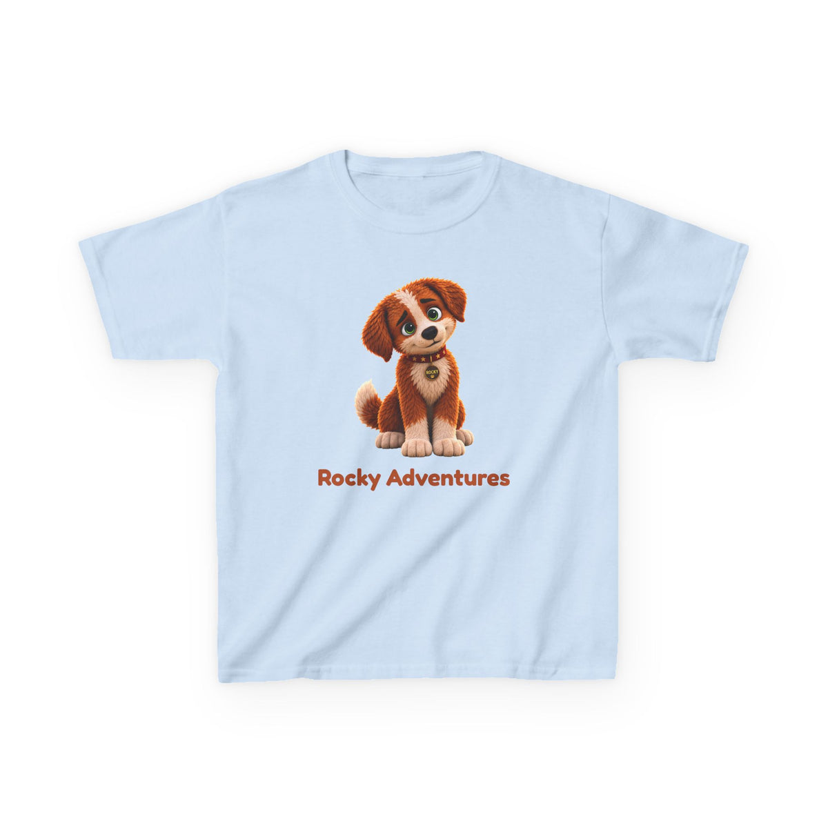 Rocky Adventures Kids T-Shirt | Rocky Finds His Roar Puppy Tee