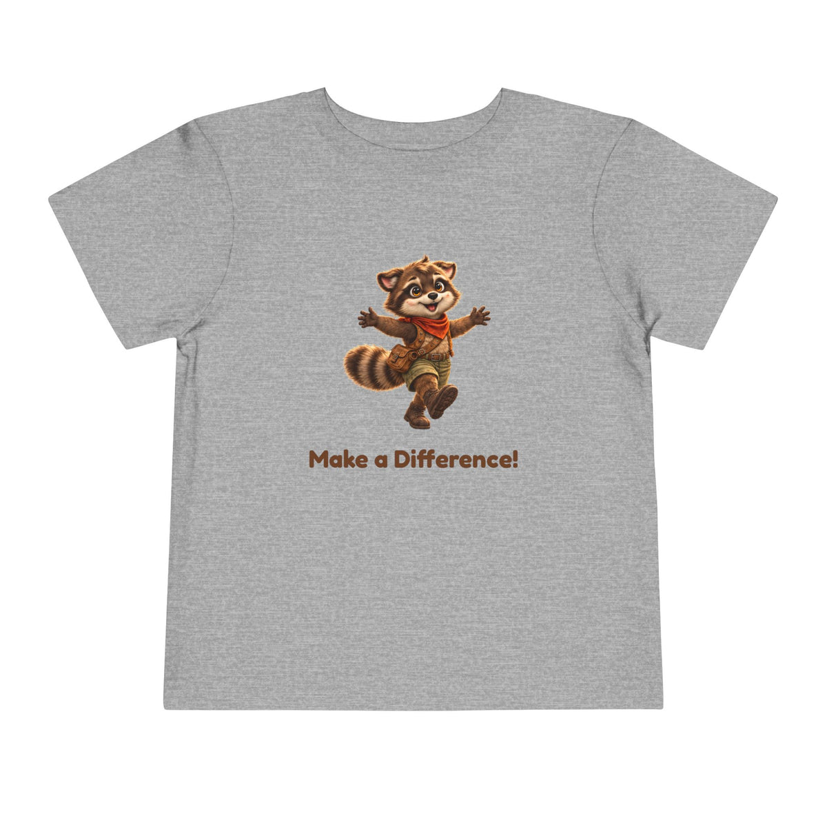 Milo the Raccoon "Make a Difference!" Toddler Tee