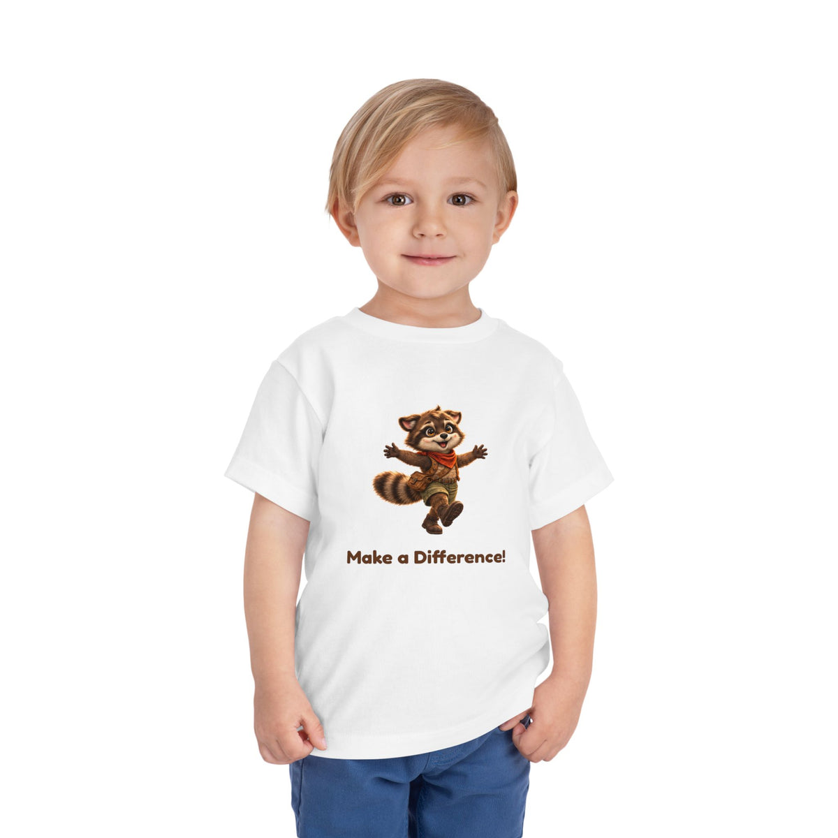 Milo the Raccoon "Make a Difference!" Toddler Tee