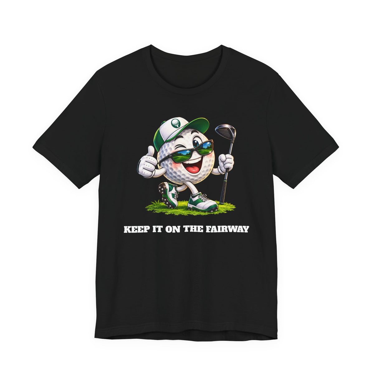 Keep It on the Fairway Golf Ball T-Shirt | Funny Golf Gift | Pounds to Go