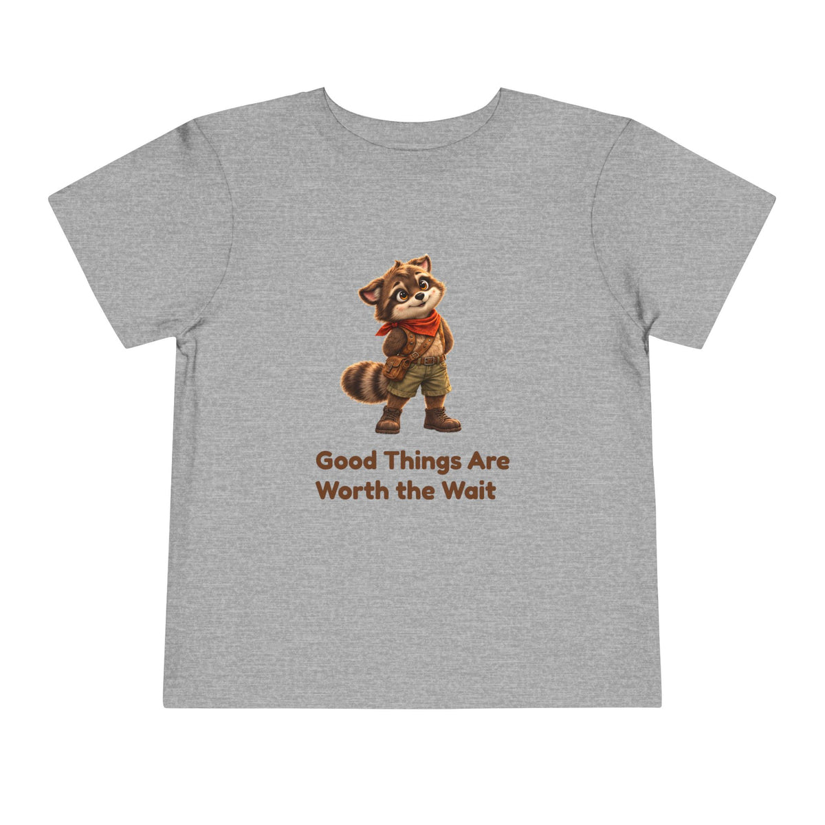 Milo the Raccoon "Good Things Are Worth the Wait" Toddler Tee