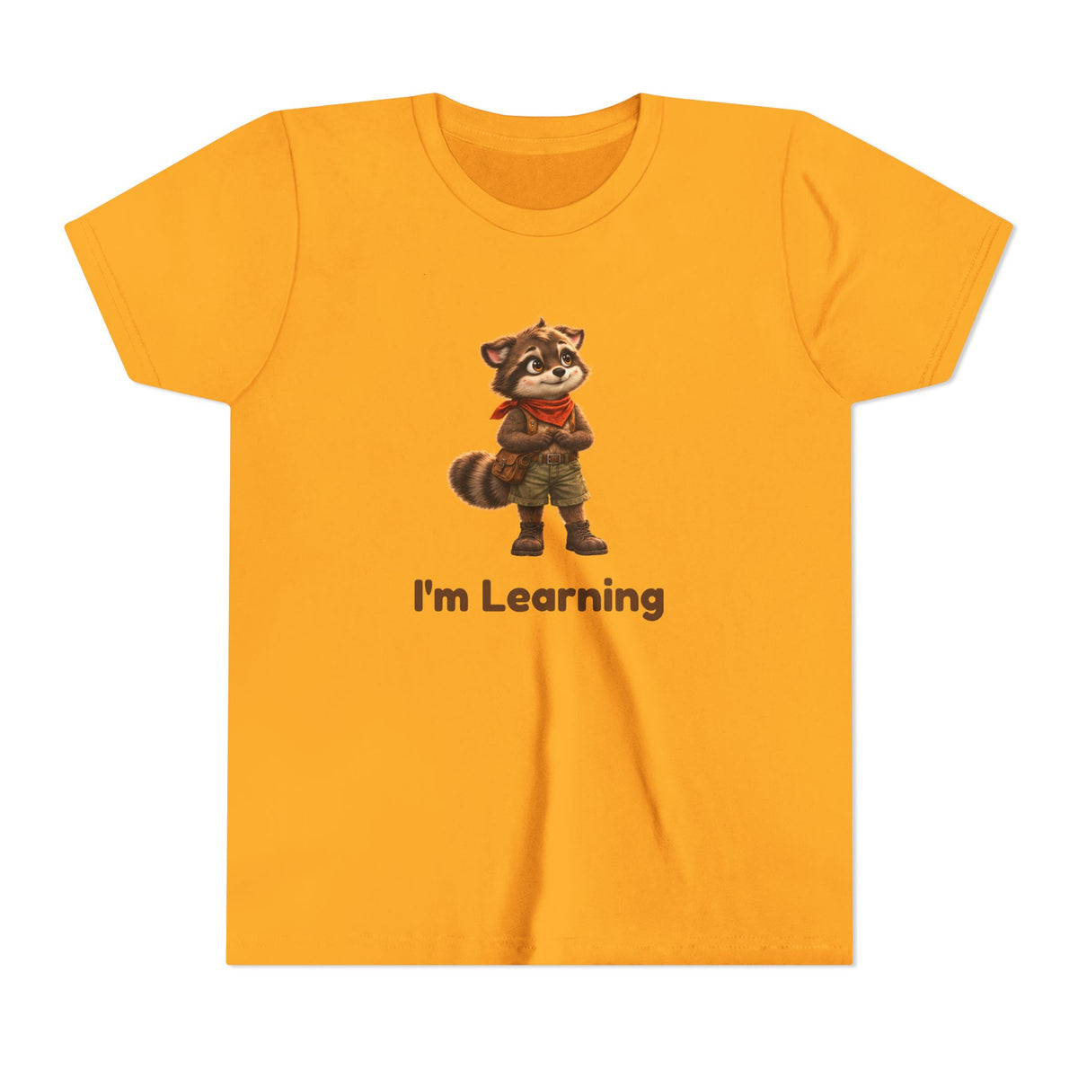 Milo the Raccoon "I'm Learning" Kids Tee