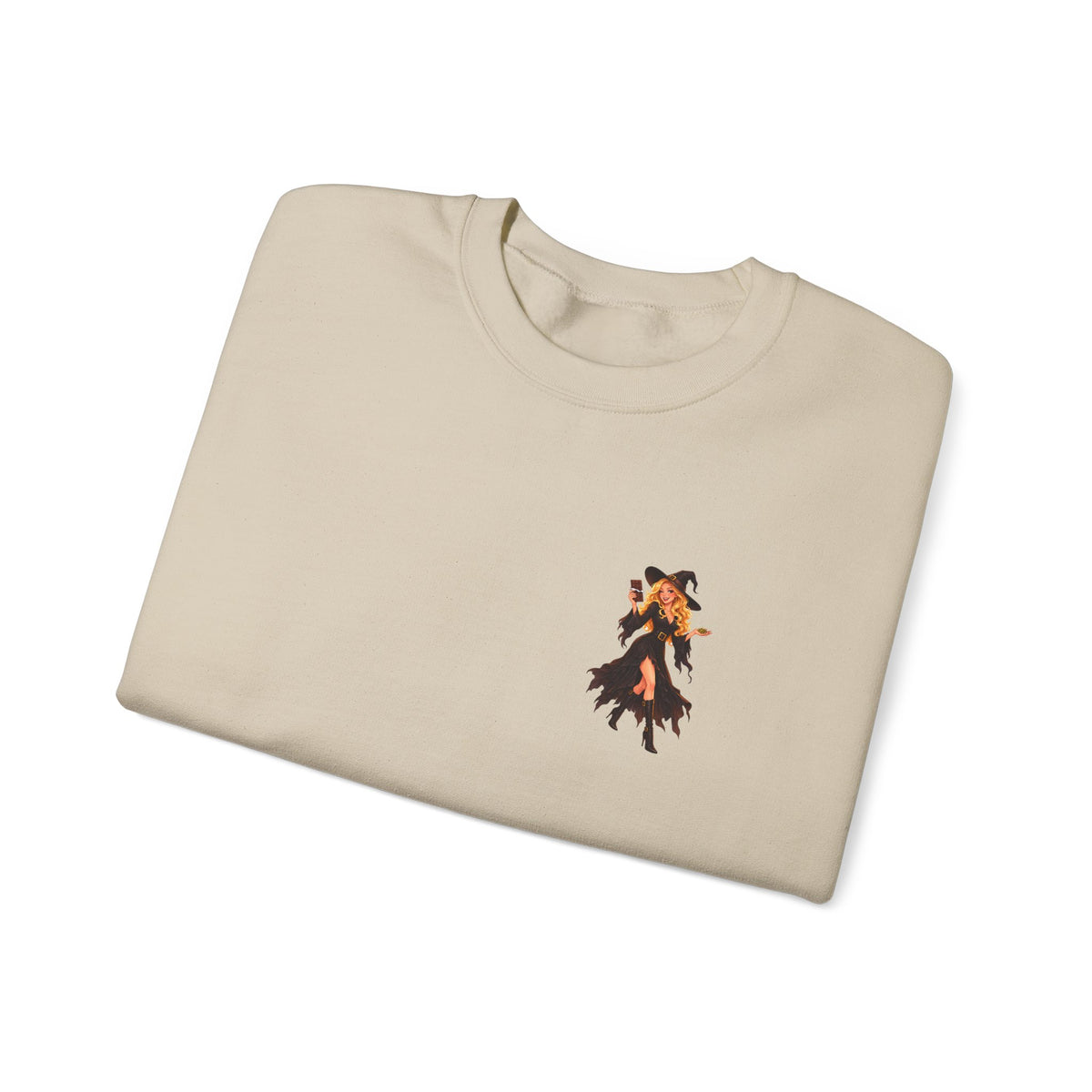 Chocolate Witch Pocket Crewneck Sweatshirt | Andra Annette | Pounds to Go