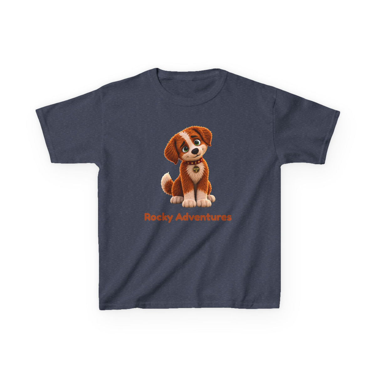 Rocky Adventures Kids T-Shirt | Rocky Finds His Roar Puppy Tee