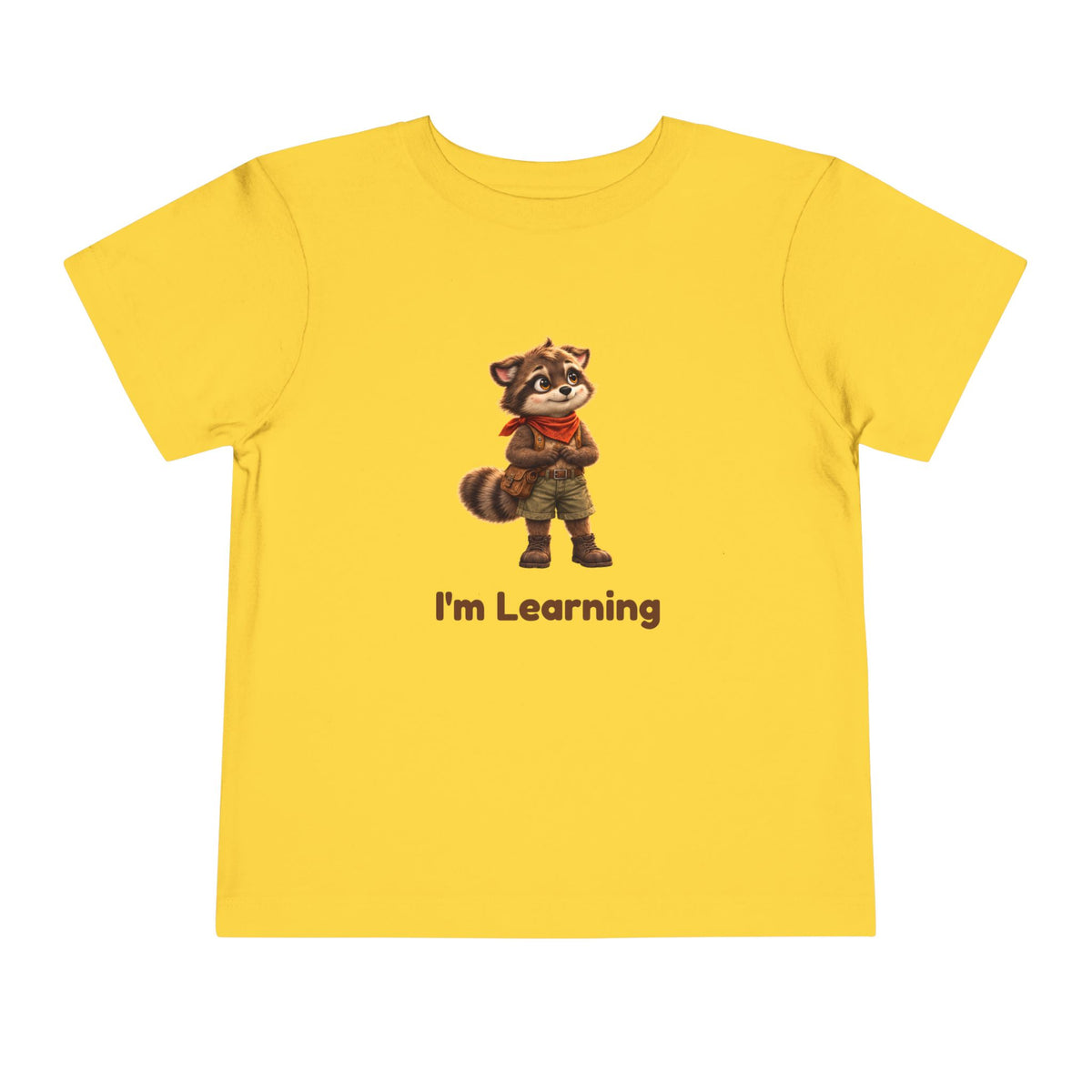 Milo the Raccoon "I'm Learning" Toddler Tee