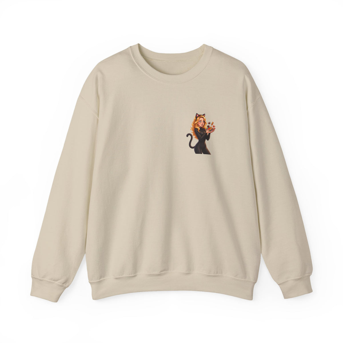 Candy Cat Pocket Crewneck Sweatshirt | Andra Annette | Pounds to Go