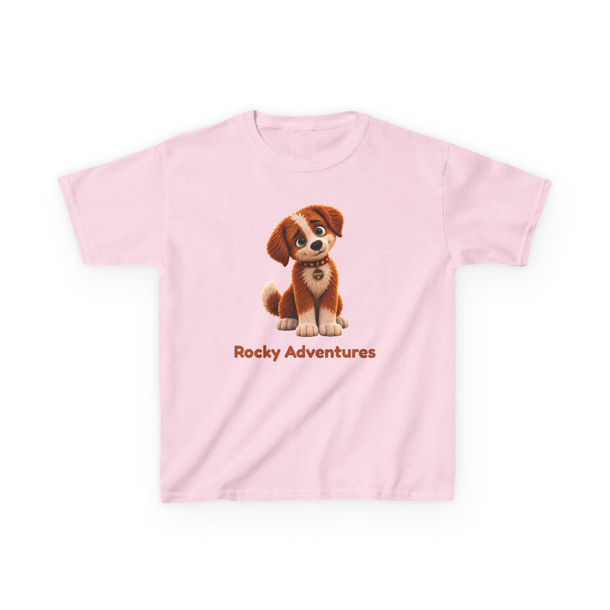 Rocky Adventures Kids T-Shirt | Rocky Finds His Roar Puppy Tee