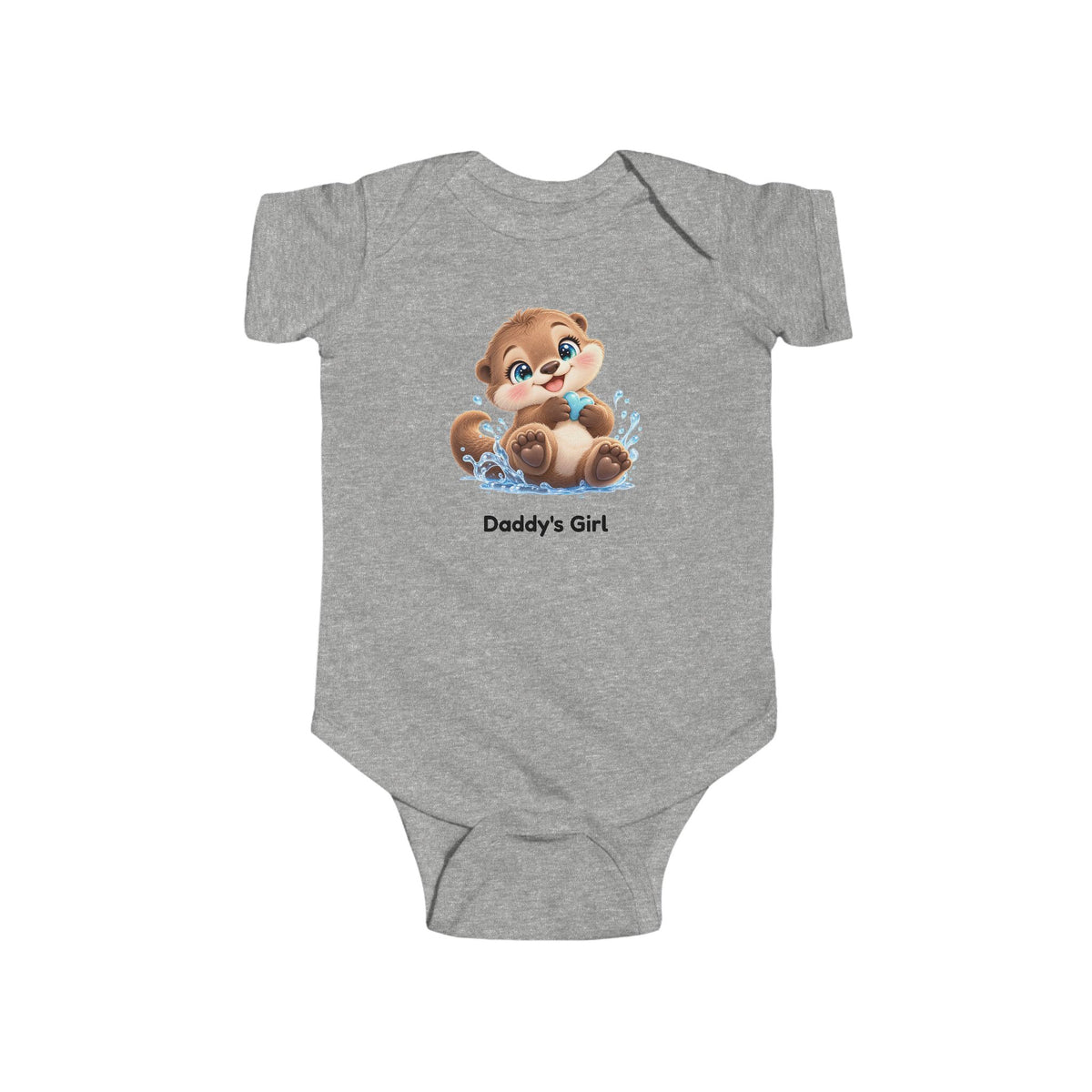 Ollie Wobbles Daddy's Girl Baby Bodysuit - Cute Baby Otter Onesie
