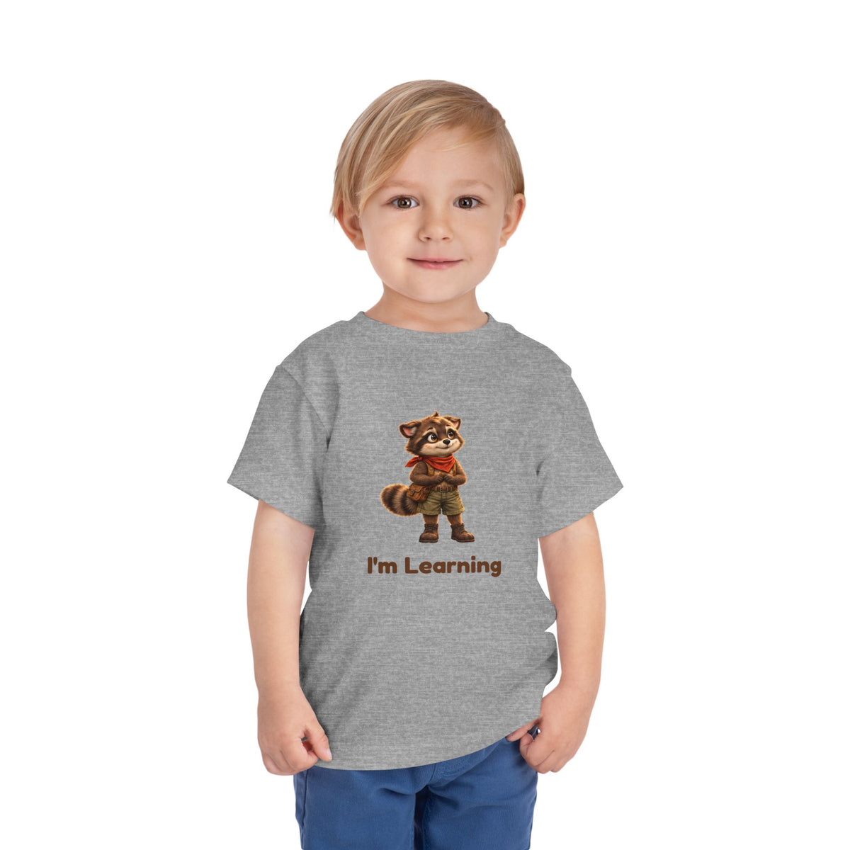 Milo the Raccoon "I'm Learning" Toddler Tee